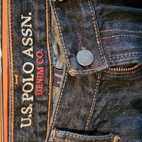 NWOT US Polo Assn: Slim Straight Fit Jeans, Dark-wash, 34x30 - Picture 3 of 9
